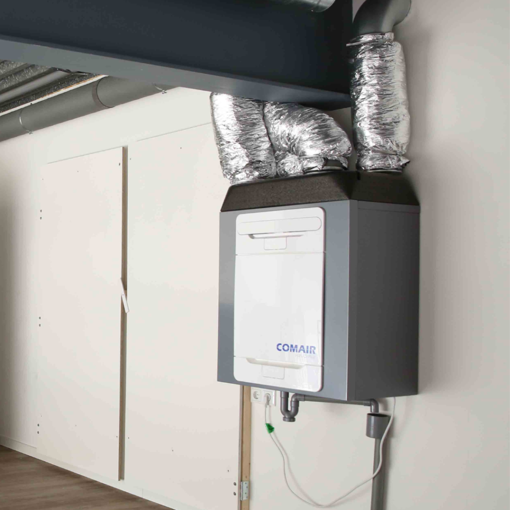 WTW-unit voor warmteterugwinning en ventilatie